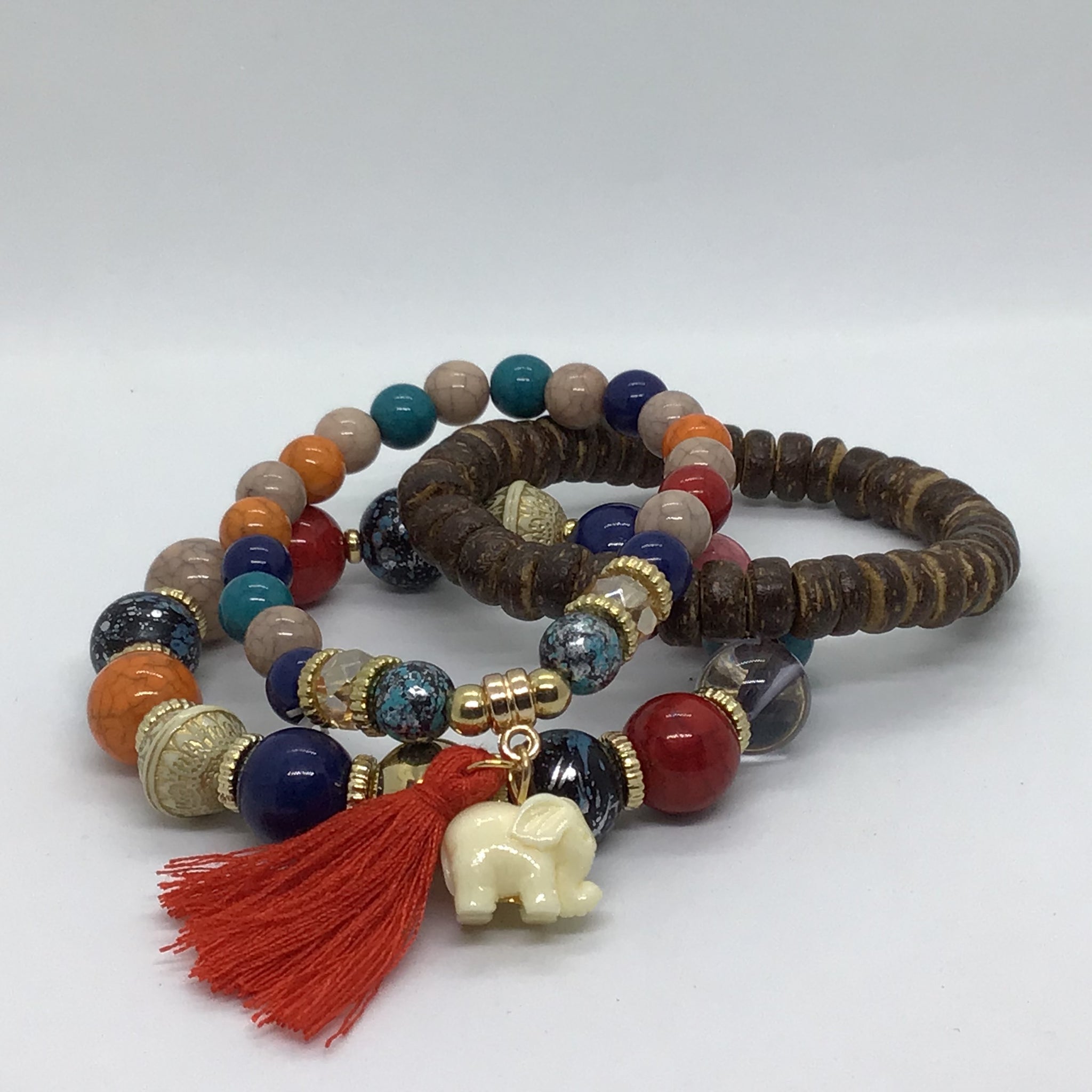 Shanell  Gemstone Stack Bracelet