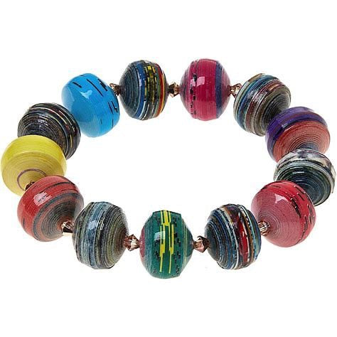 Dani Paper Bead Bracelet