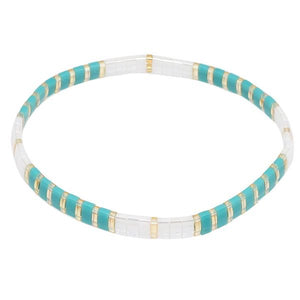 Turqoisy Tila Bead Bracelet